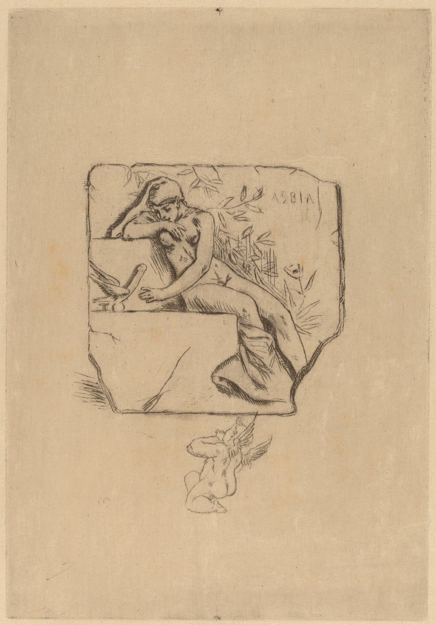 Der Spatz von Lesbie (Le moineau de Lesbie) von Félicien Rops