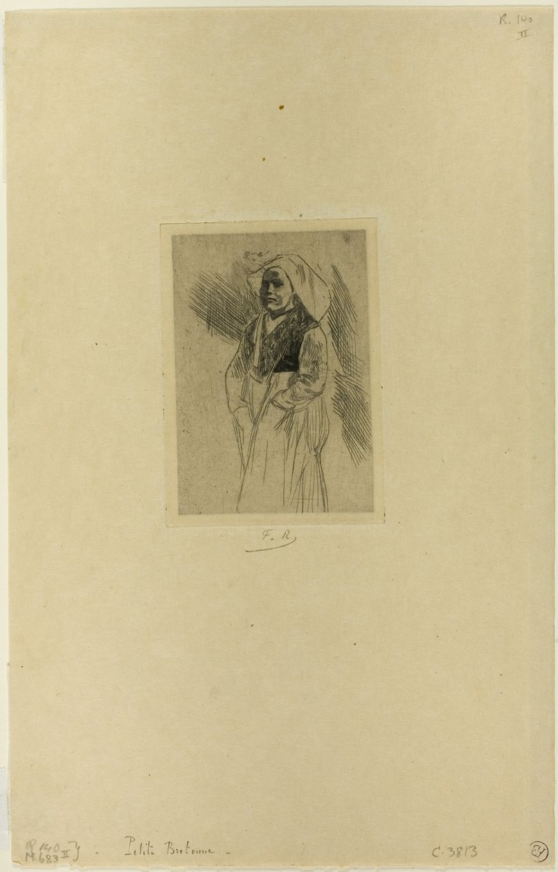 Junge bretonische Frau von Félicien Rops