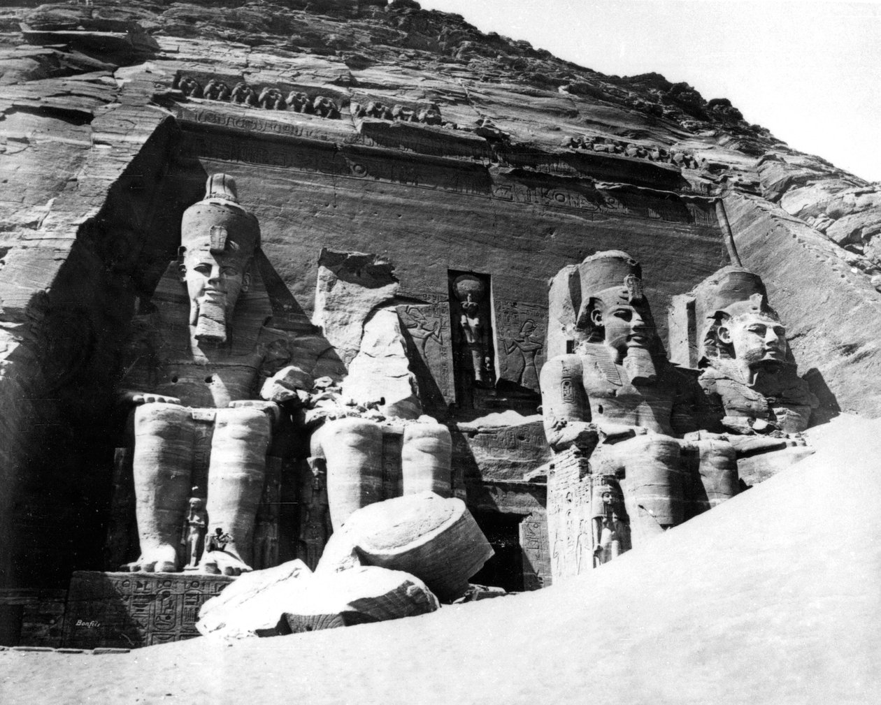 Der Tempel von Abu Simbel, Nubien, Ägypten, 1878 von Félix Bonfils