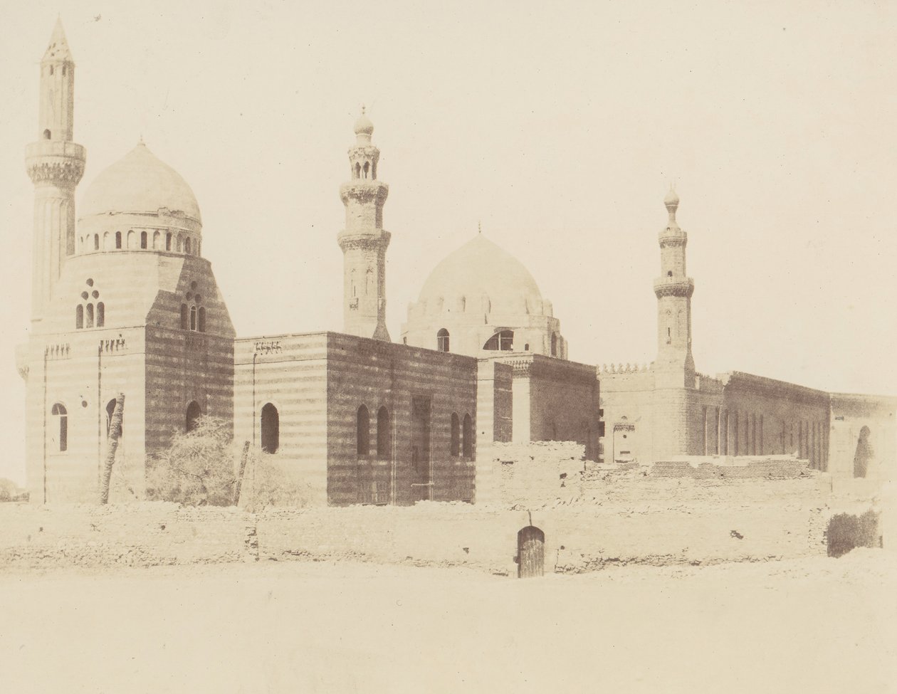 Le Kaire, Moscheen von Iscander-Pacha und Sultan Haçan, 1851-52, gedruckt 1853-54 von Félix Teynard