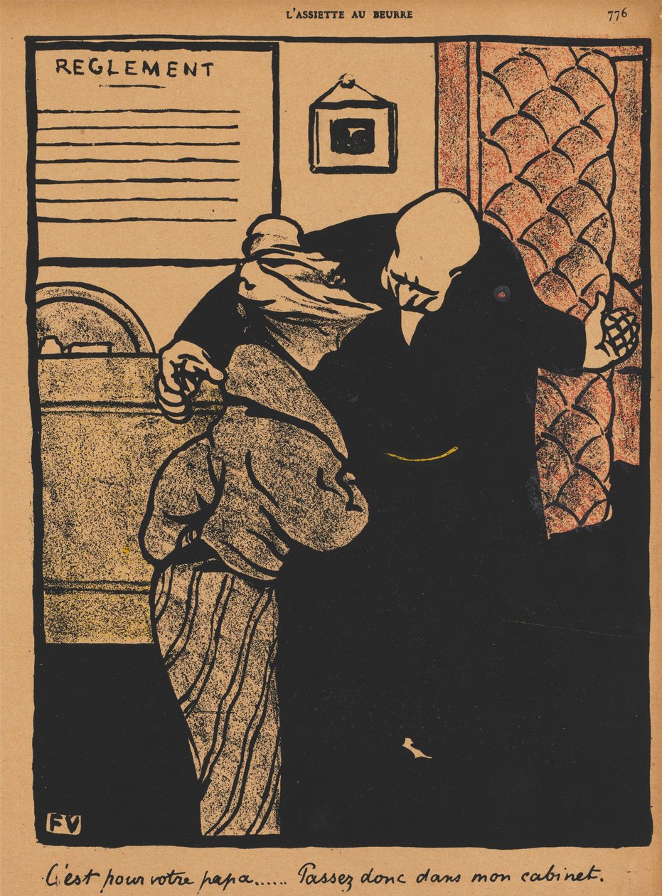 Verbrechen und Strafen XIX, 776: Es geht um deinen Vater von Félix Vallotton