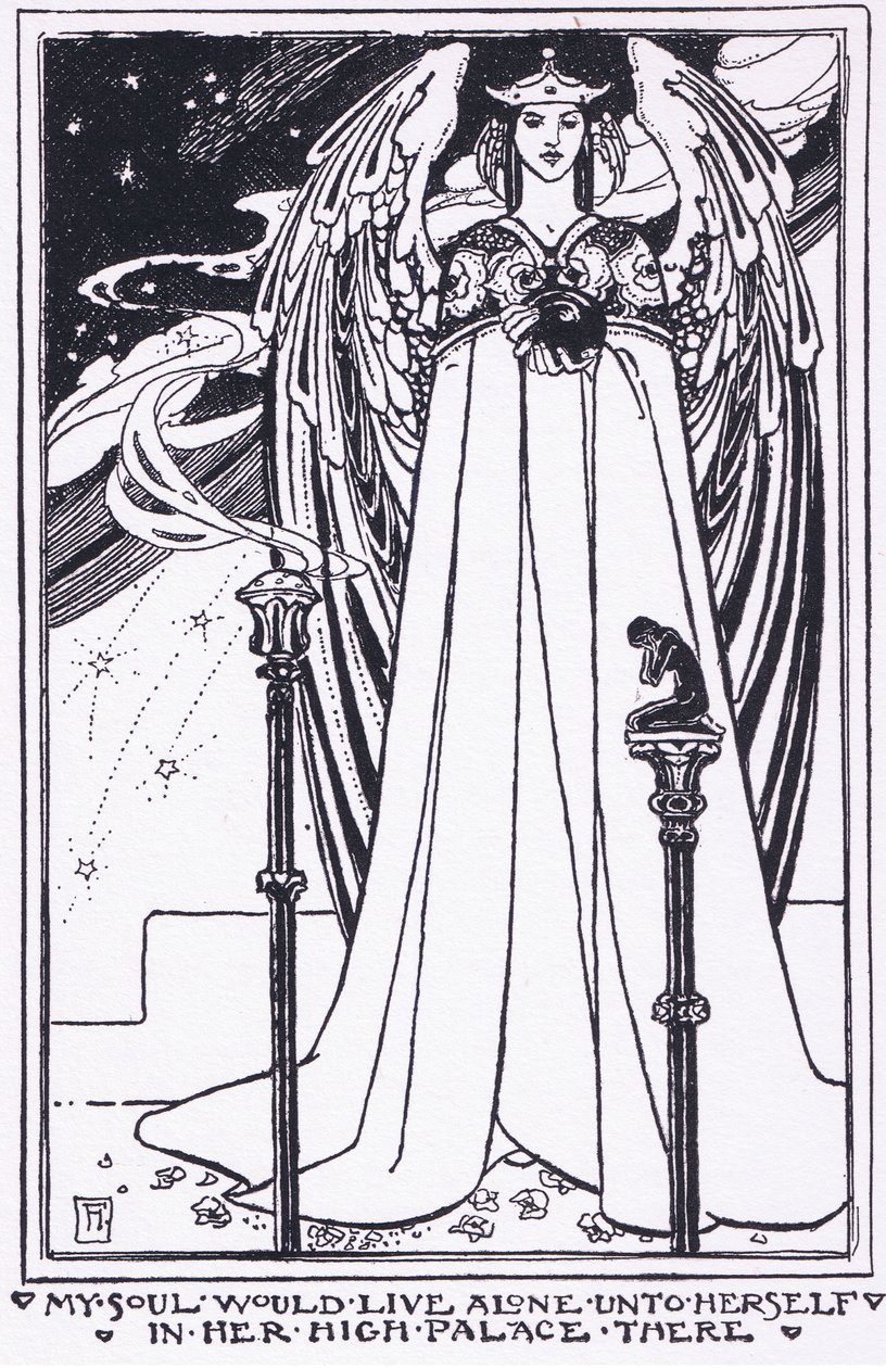 Meine Seele würde allein in dem hohen Palast leben (Der Palast der Kunst) von Florence Harrison
