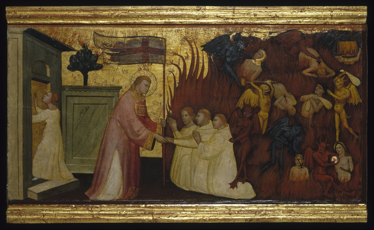 Der heilige Laurentius befreit Seelen aus dem Fegefeuer von Florentine Lorenzo di Niccolò Italian