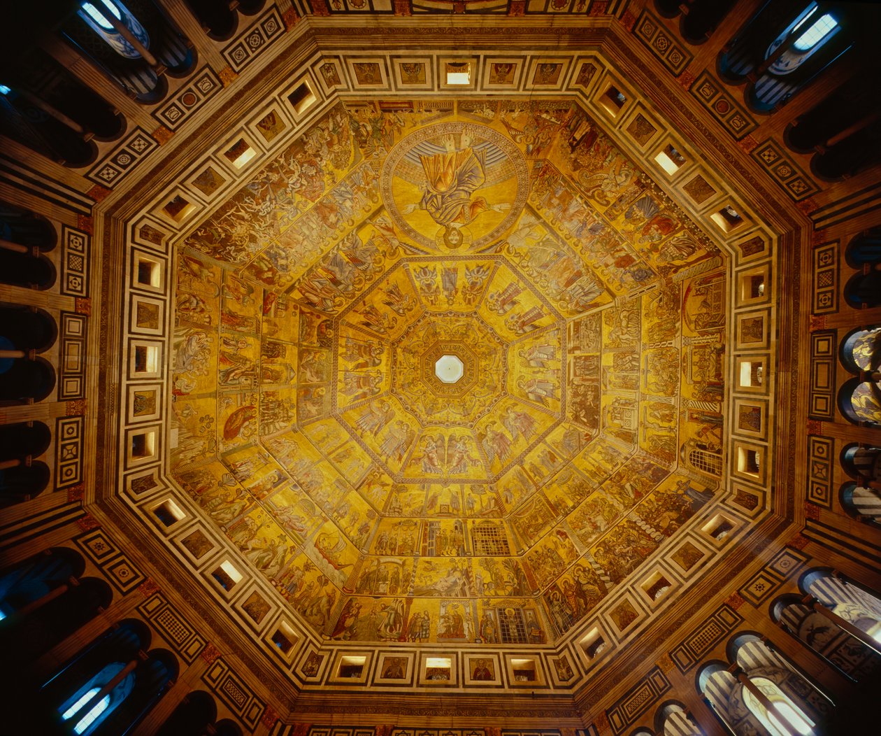 Kuppeldecke des Baptisteriums von St. Johannes, Florenz von Florentine School