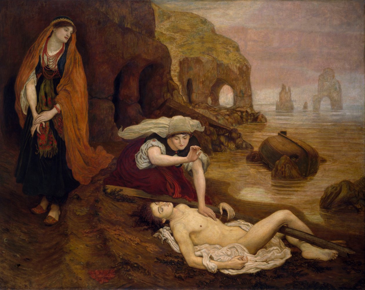 Die Auffindung von Don Juan durch Haidee von Ford Madox Brown