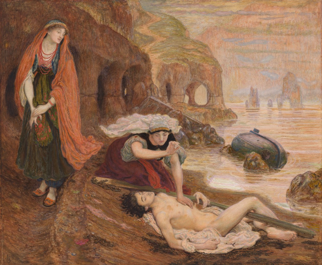 Das Auffinden von Don Juan durch Haidée von Ford Madox Brown