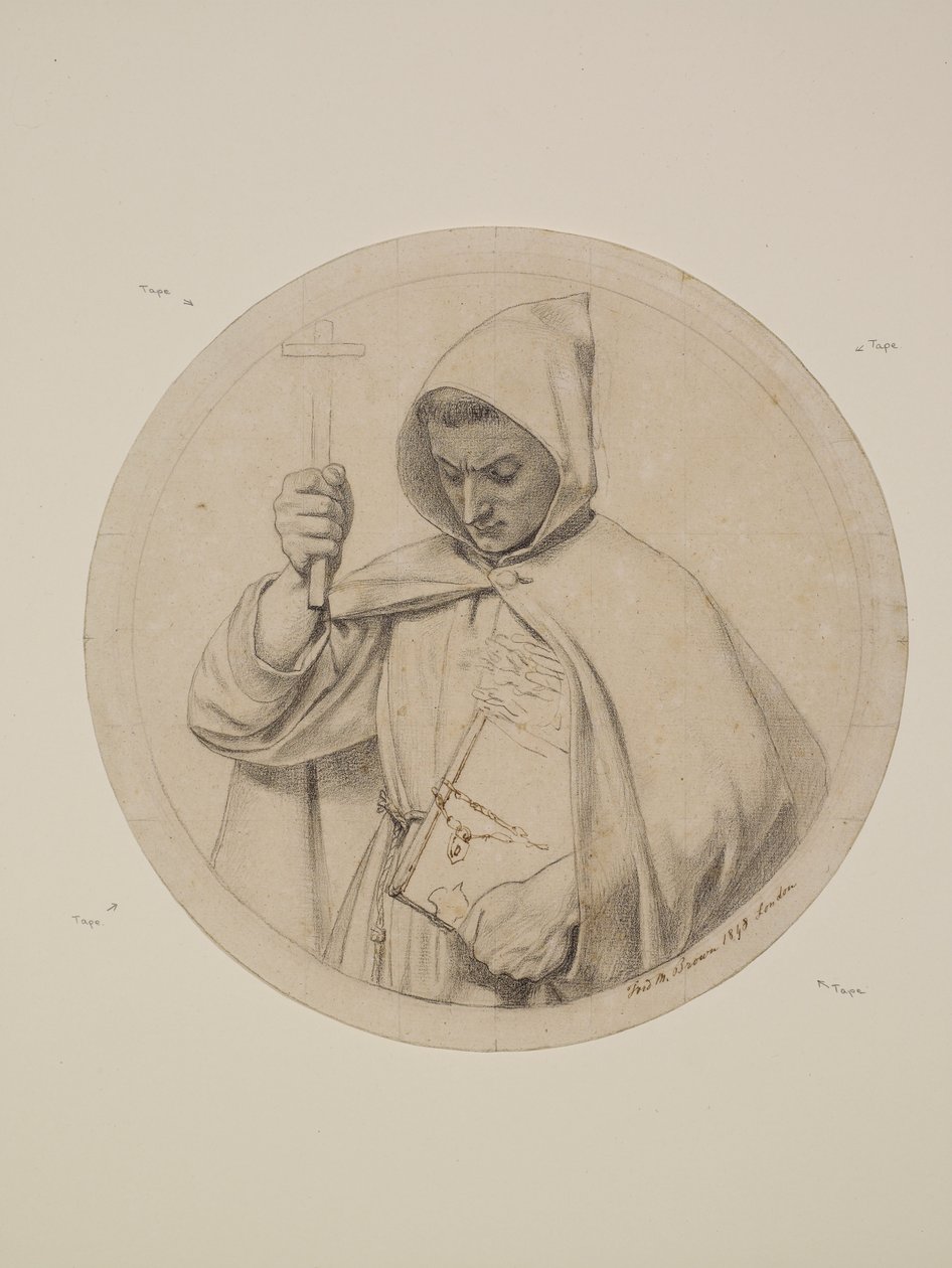 Wycliffe liest seine Bibelübersetzung von Ford Madox Brown