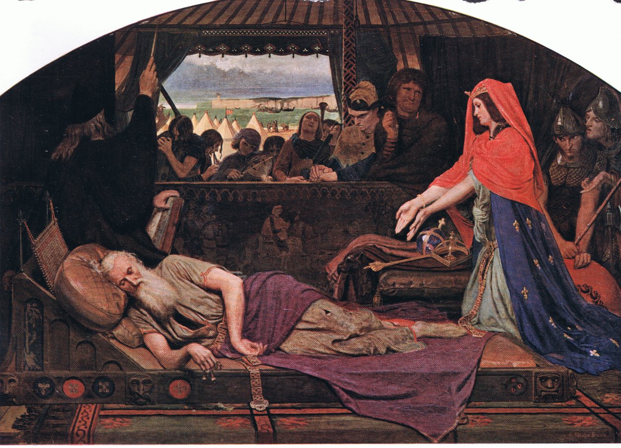 Cordelia und König Lear von Ford Madox Brown