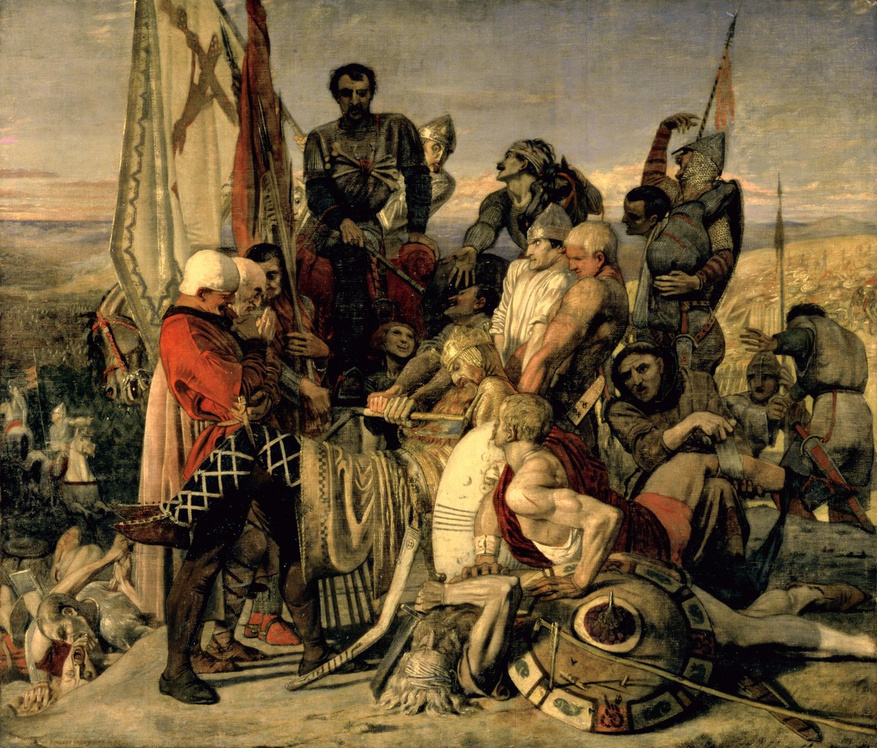 Der Körper von Harold vor Wilhelm den Eroberer gebracht von Ford Madox Brown