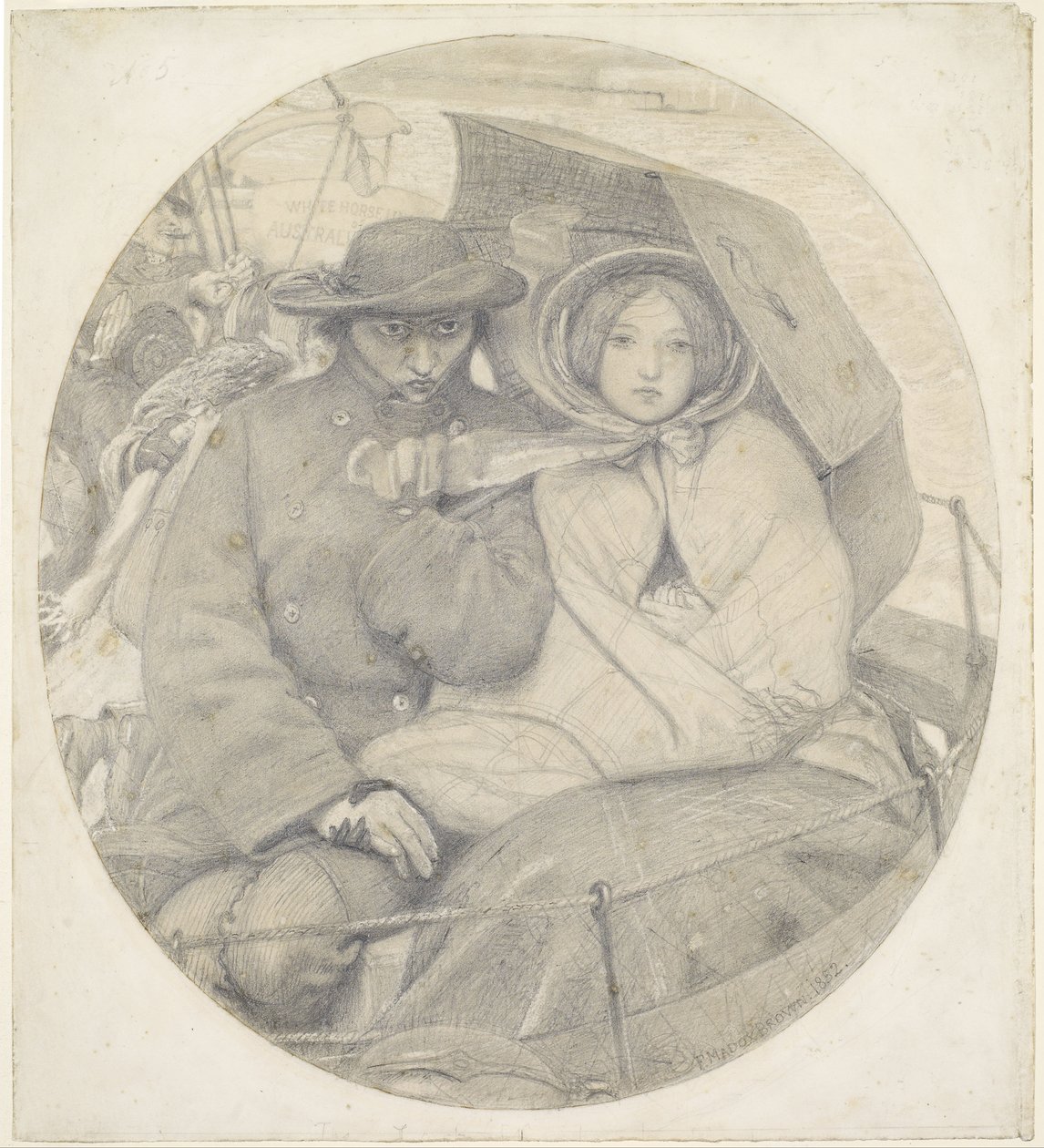 Das letzte von England - Karikatur von Ford Madox Brown