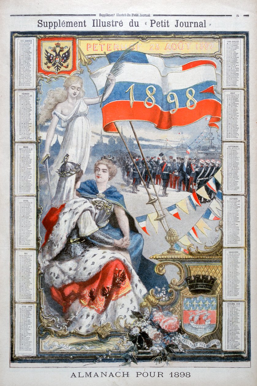 Kalender für 1898 von Fortuné Méaulle