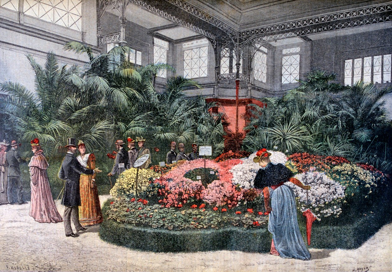 Gartenbauausstellung, Cours La Reine, Paris, 1892 von Fortuné Méaulle