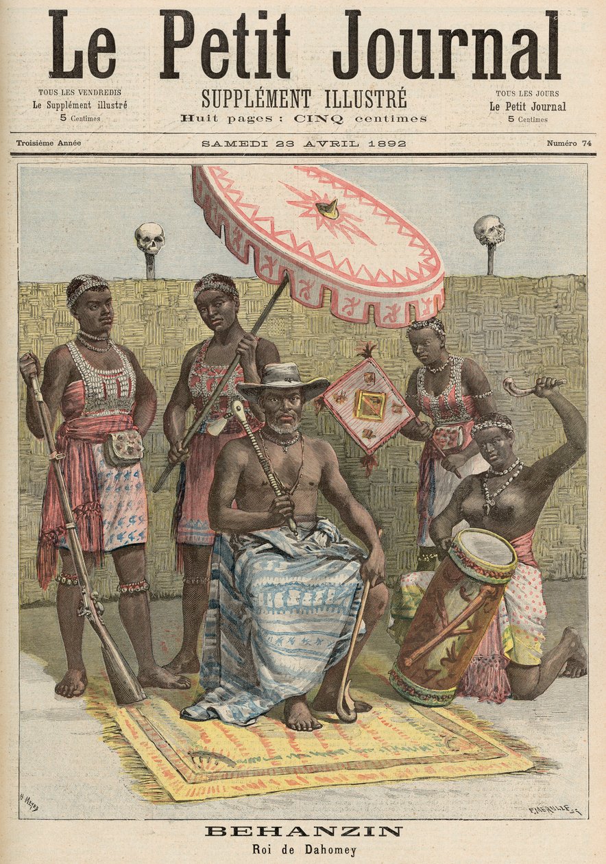 Behanzin, König von Dahomey, aus 