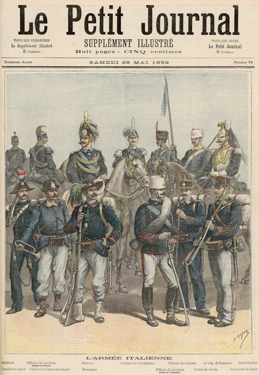 Die italienische Armee, aus 