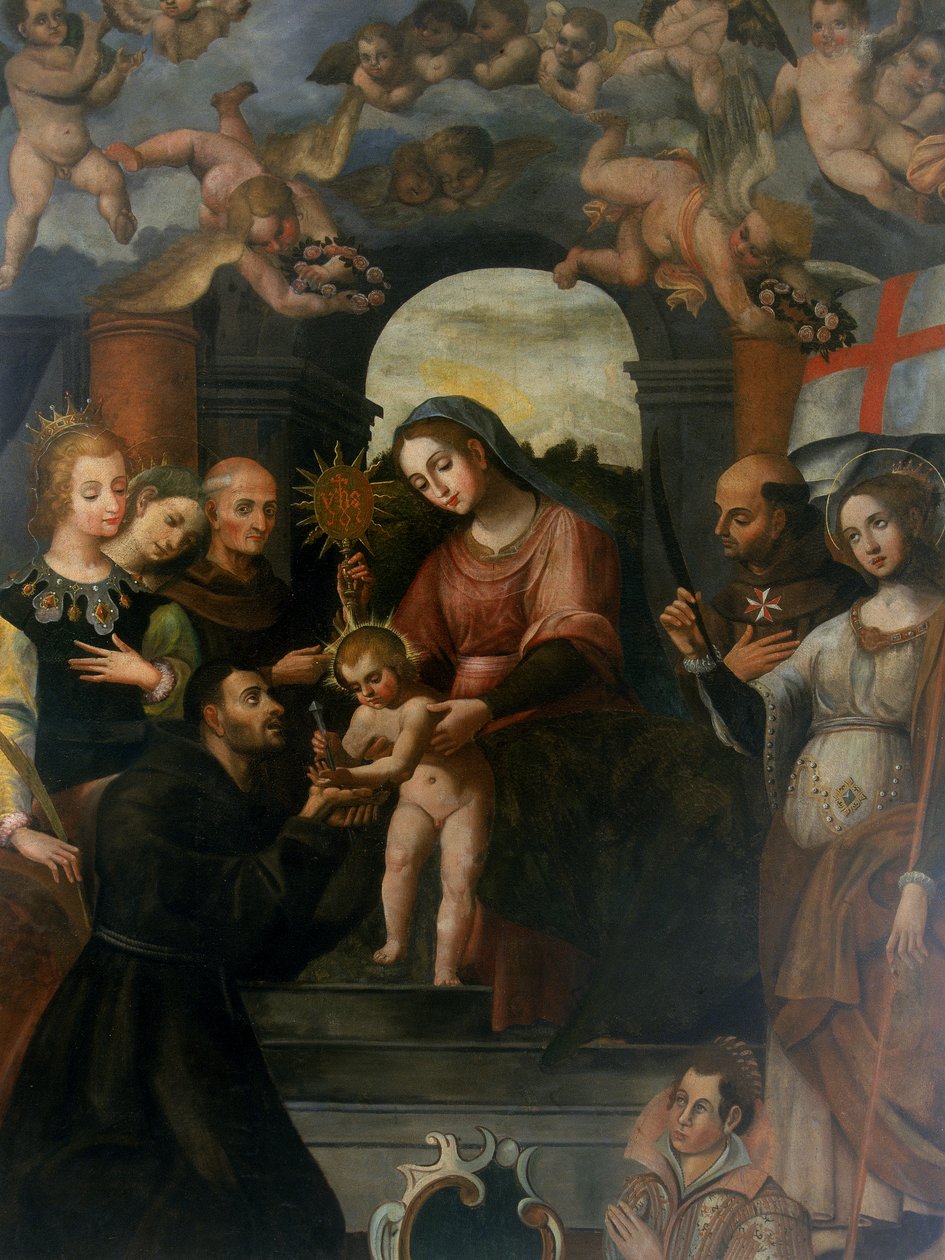 Der heilige Franziskus empfängt die Stigmata von Fra Giacomo da San Vito
