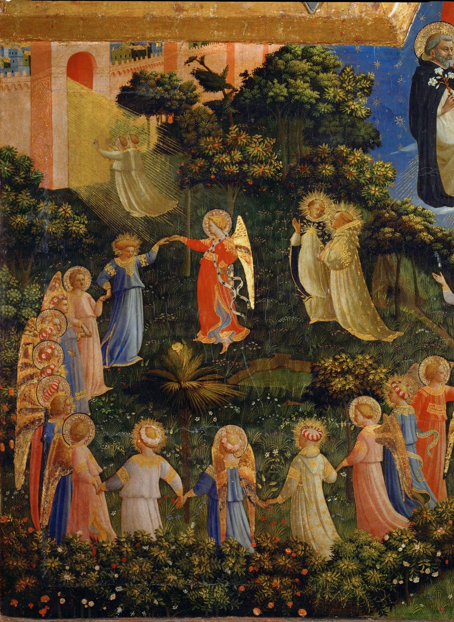 Tanz der Engel und der Gerechten im Paradies von Fra (c.1387-1455) Angelico
