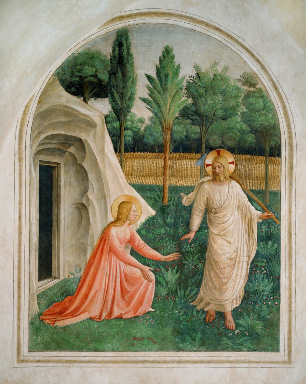 Noli me tangere und Christus trifft Maria Magdalena im Garten von Fra (c.1387-1455) Angelico