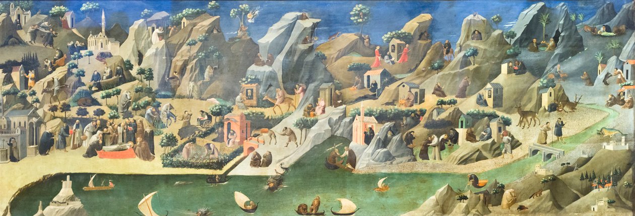 Geschichten aus dem Leben der heiligen Väter in der Wüste (Thebaid) von Fra (c.1387 1455) Angelico