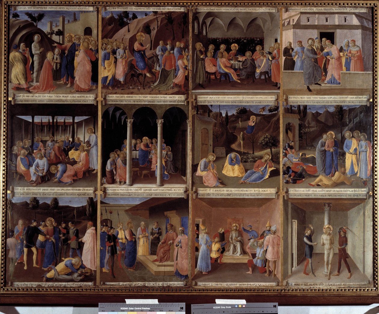 Szenen aus dem Leben Christi aus dem Kabinett der heiligen Vasen oder dem Kabinett des Ex-Voto aus Silber der Kirche Santissima Annunziata 1450-1453 von Fra  Angelico