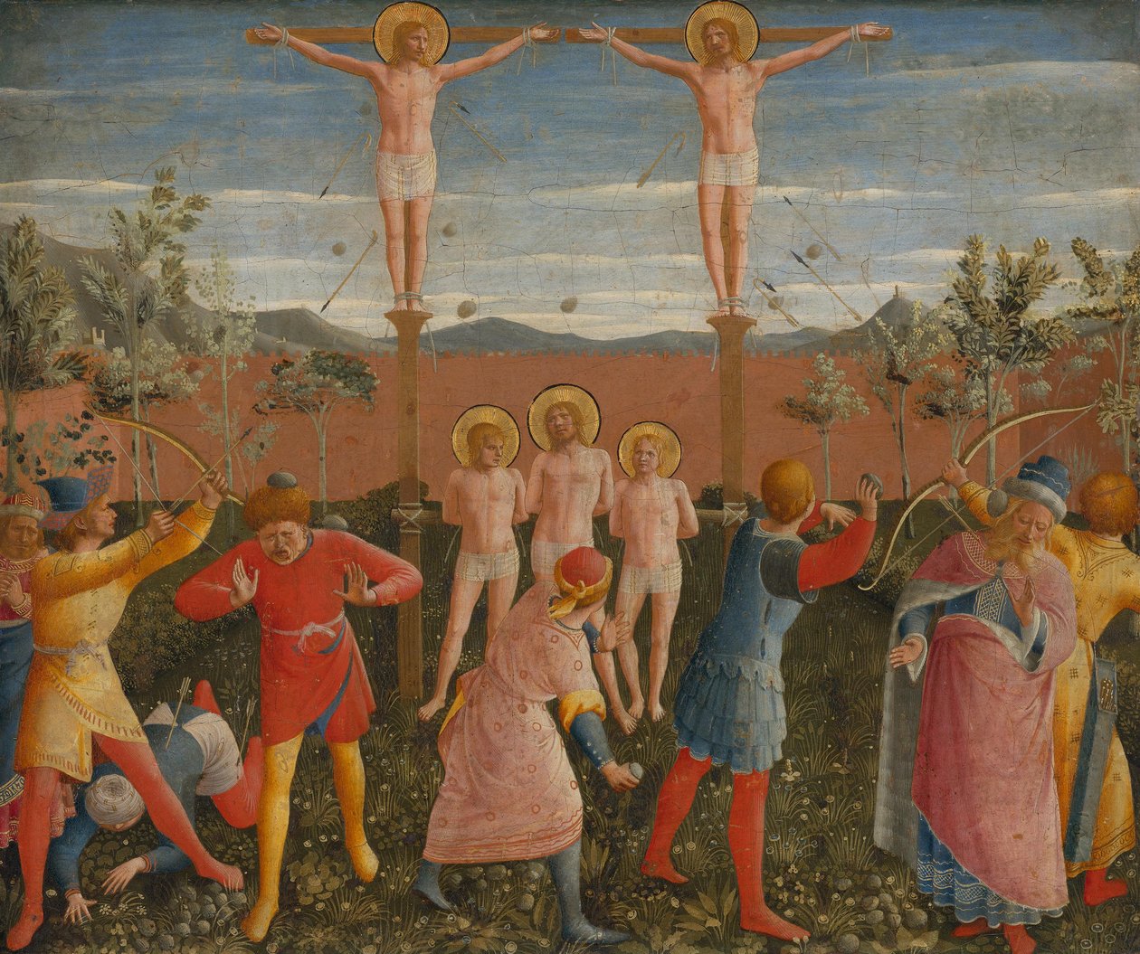 Kreuzigung der Heiligen Cosmas und Damian von Fra Angelico