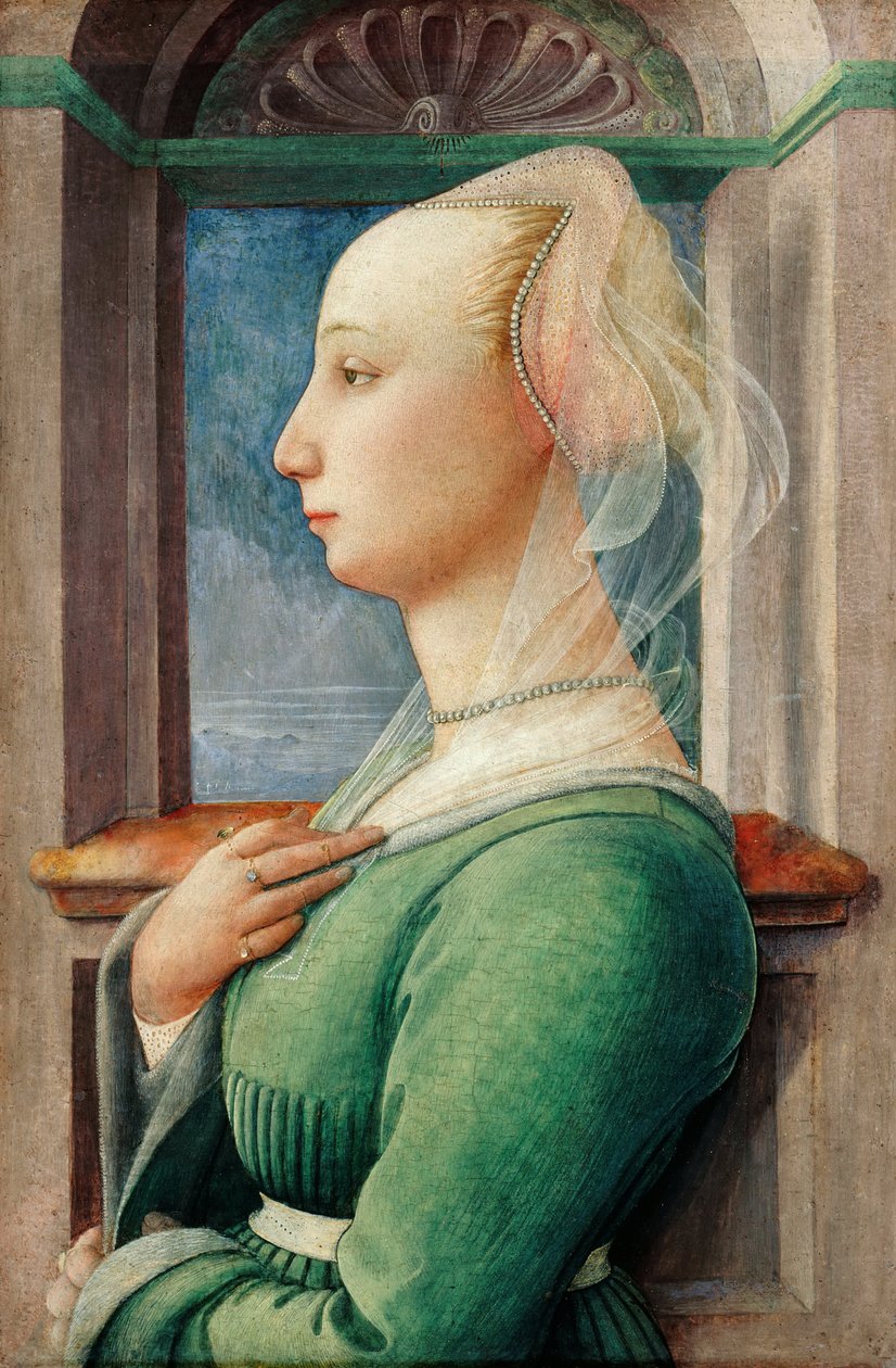 Profilporträt einer jungen Frau, ca. 1445 von Fra Filippo Lippi