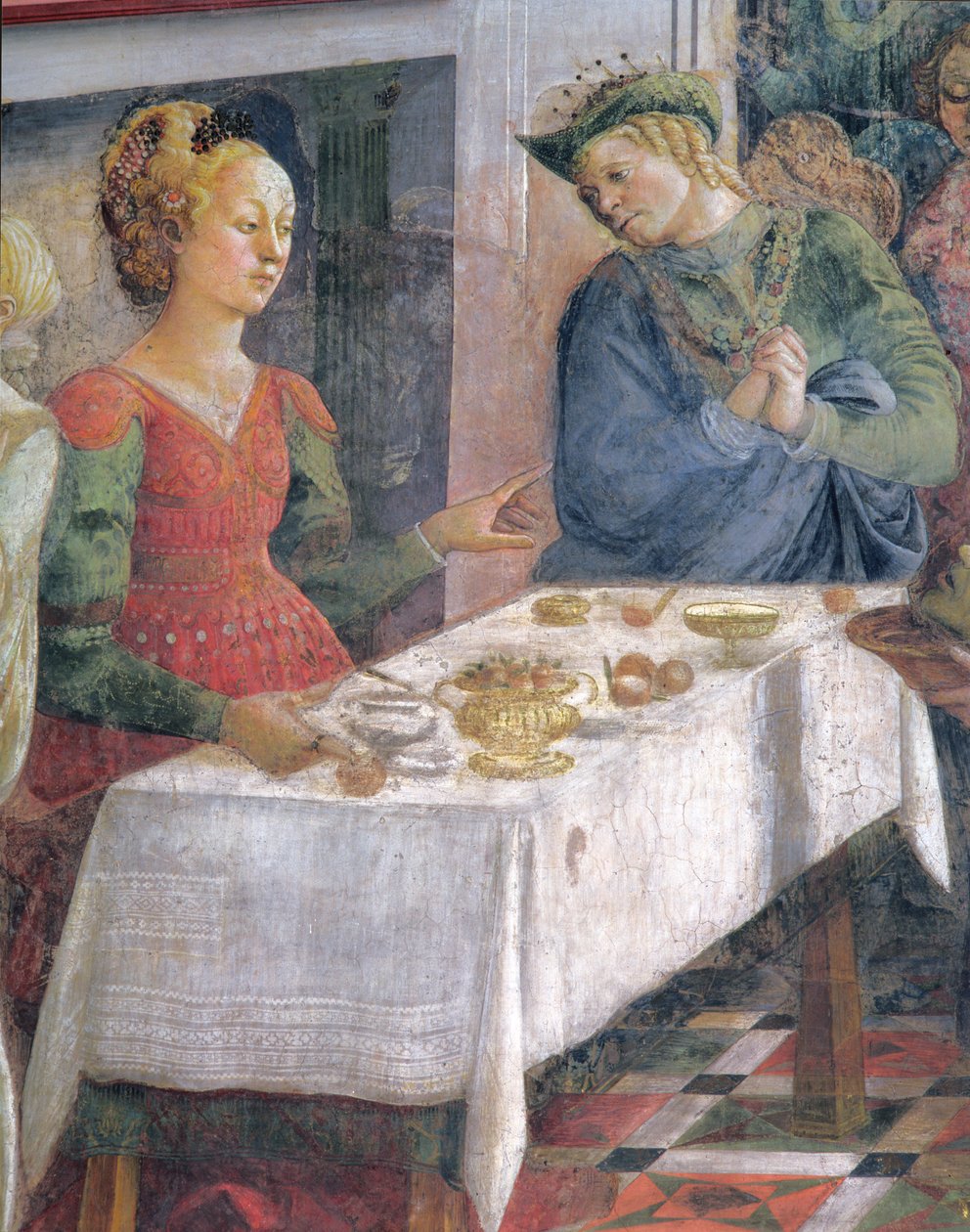 Das Fest des Herodes (Detail) von Fra Filippo Lippi