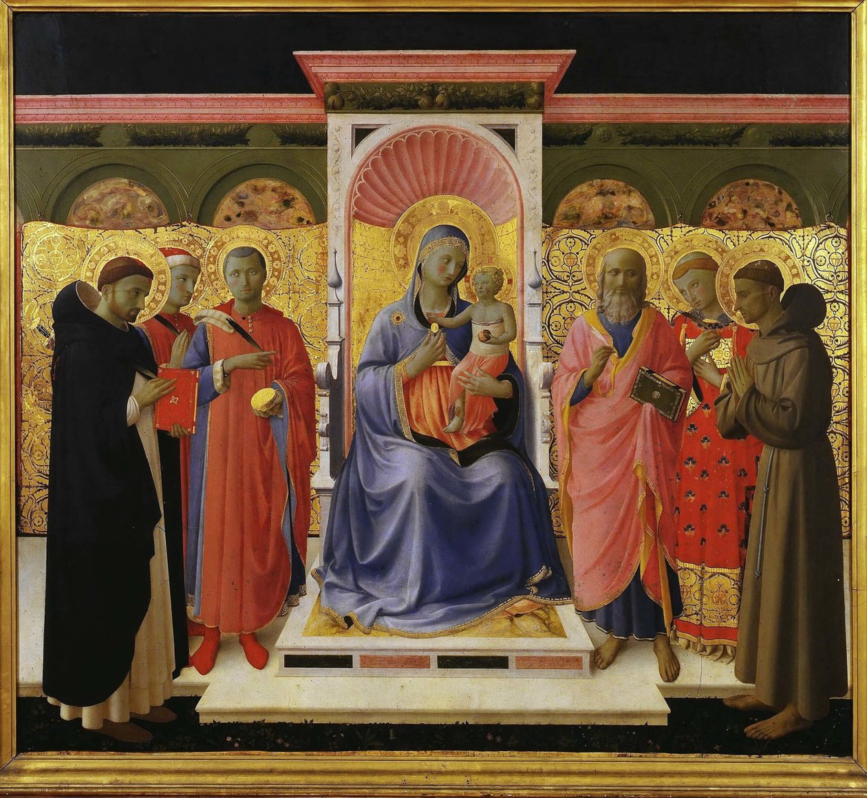Sacra Conversazione Annalena Altarbild von Fra Giovanni Angelico da Fiesole