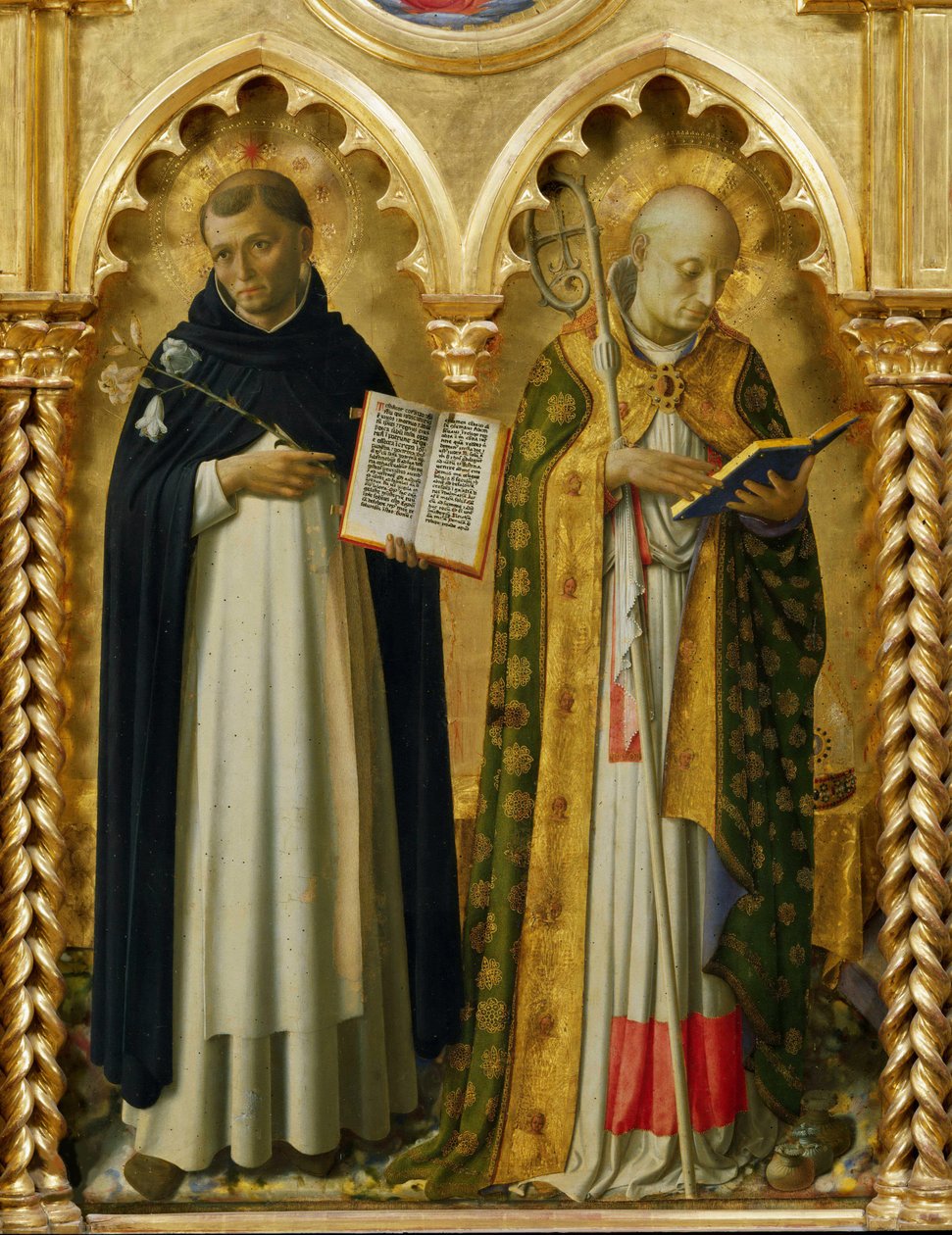 Heilige Dominikus und Nikolaus von Bari vom Perugia-Altar, ca. 1437