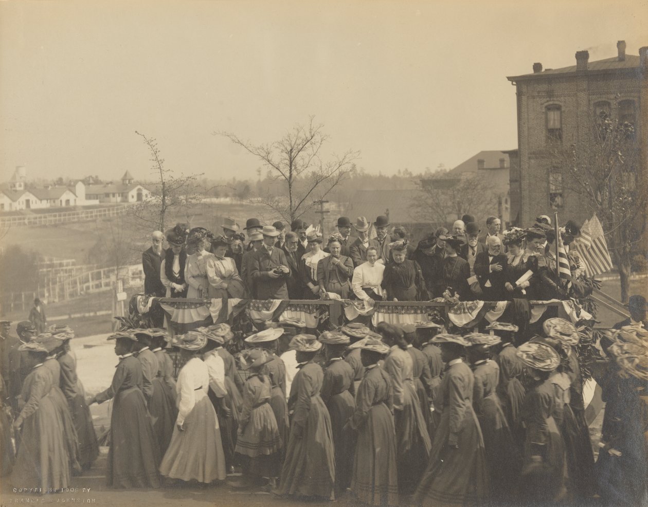 Fotografie des 25. Jahrestages der Gründung des Tuskegee-Instituts, 1906 von Frances Benjamin Johnston