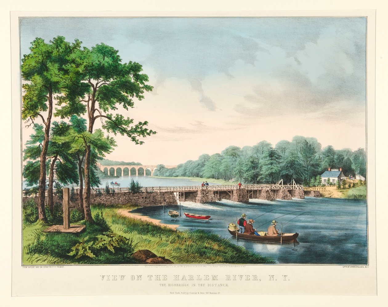 Ansicht des Harlem River, N.Y. von Frances Flora Bond Palmer