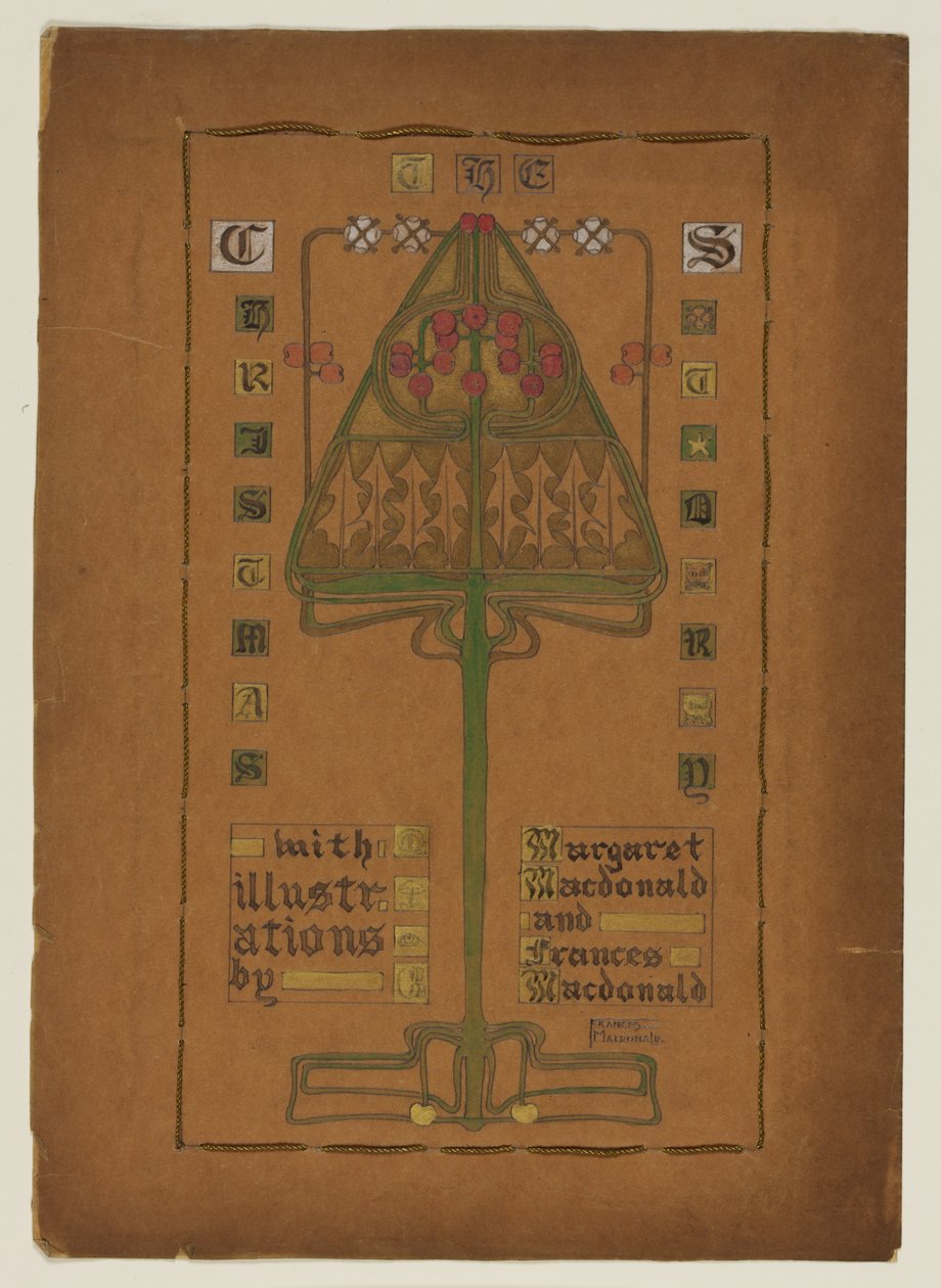 Titelseite für "Die Weihnachtsgeschichte", 1895-96 von Frances Macdonald