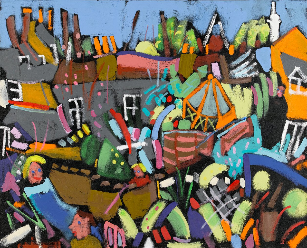 Judy im Garten, 2010 von Frances Treanor
