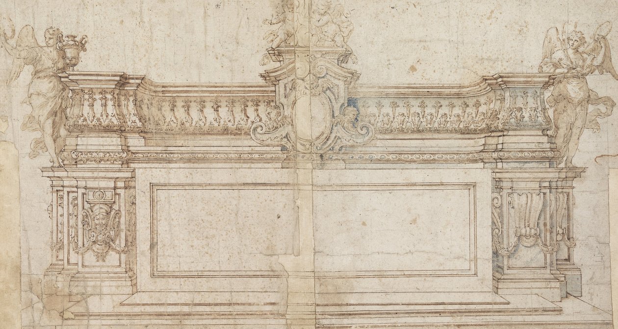 Erhebung eines Altars mit alternativen Vorschlägen von Francesco Solimena