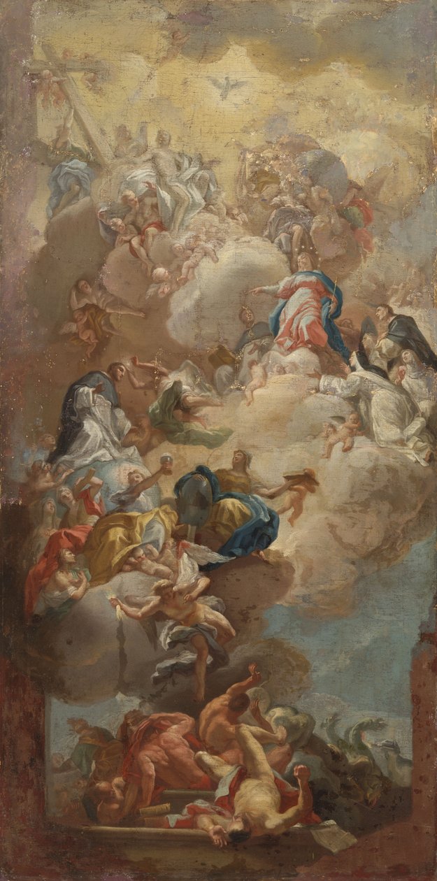 Die Verherrlichung des Heiligen Dominikus von Francesco (after) Solimena