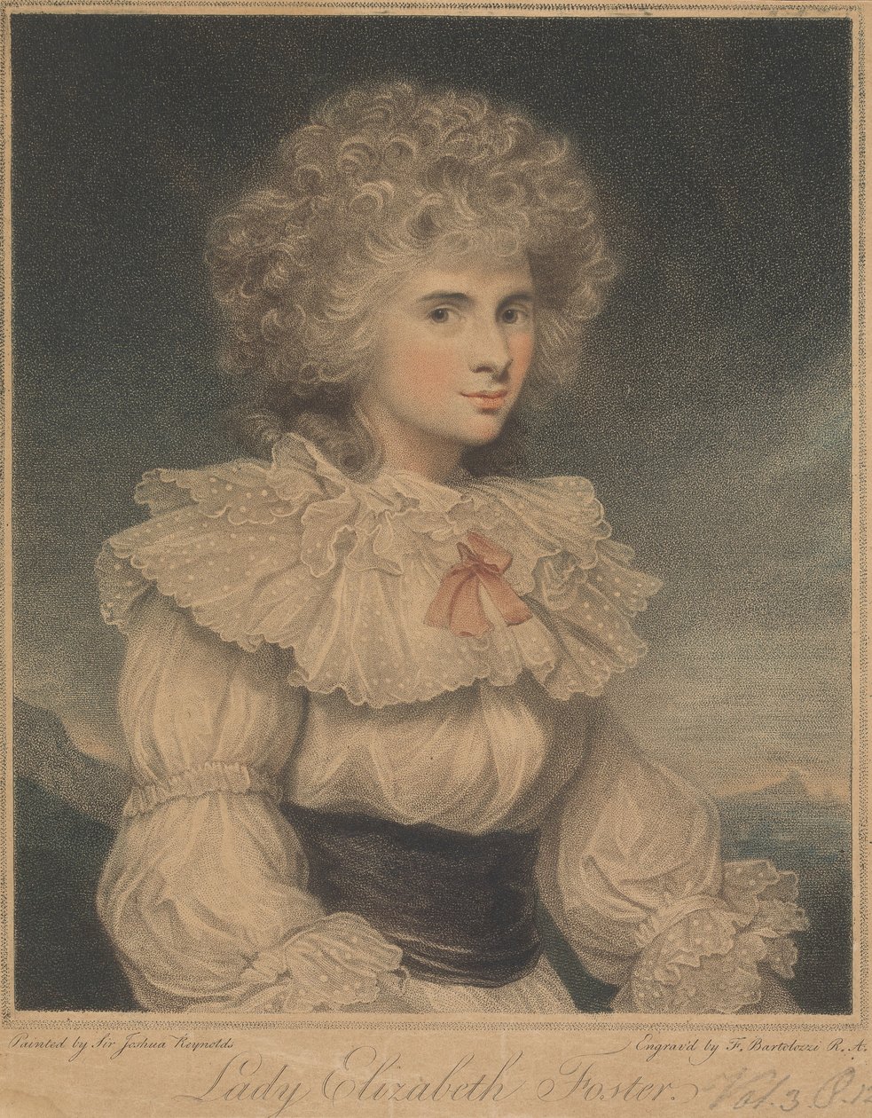 Lady Elizabeth Cavendish (geb. Hervey), Herzogin von Devonshire von Francesco Bartolozzi