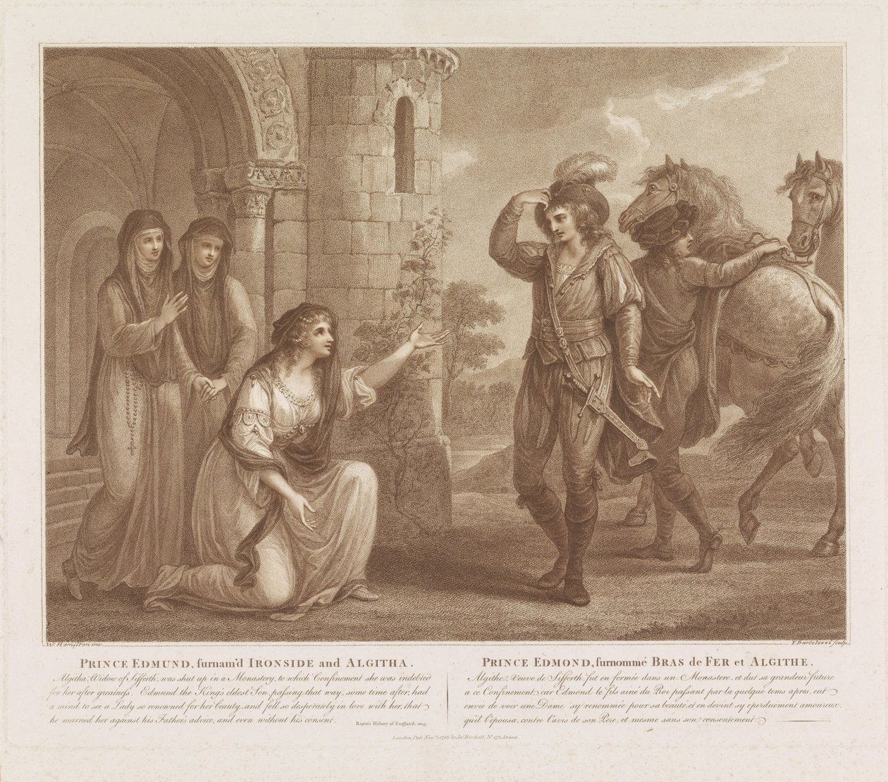 Prinz Edmund und Algitha von Francesco Bartolozzi