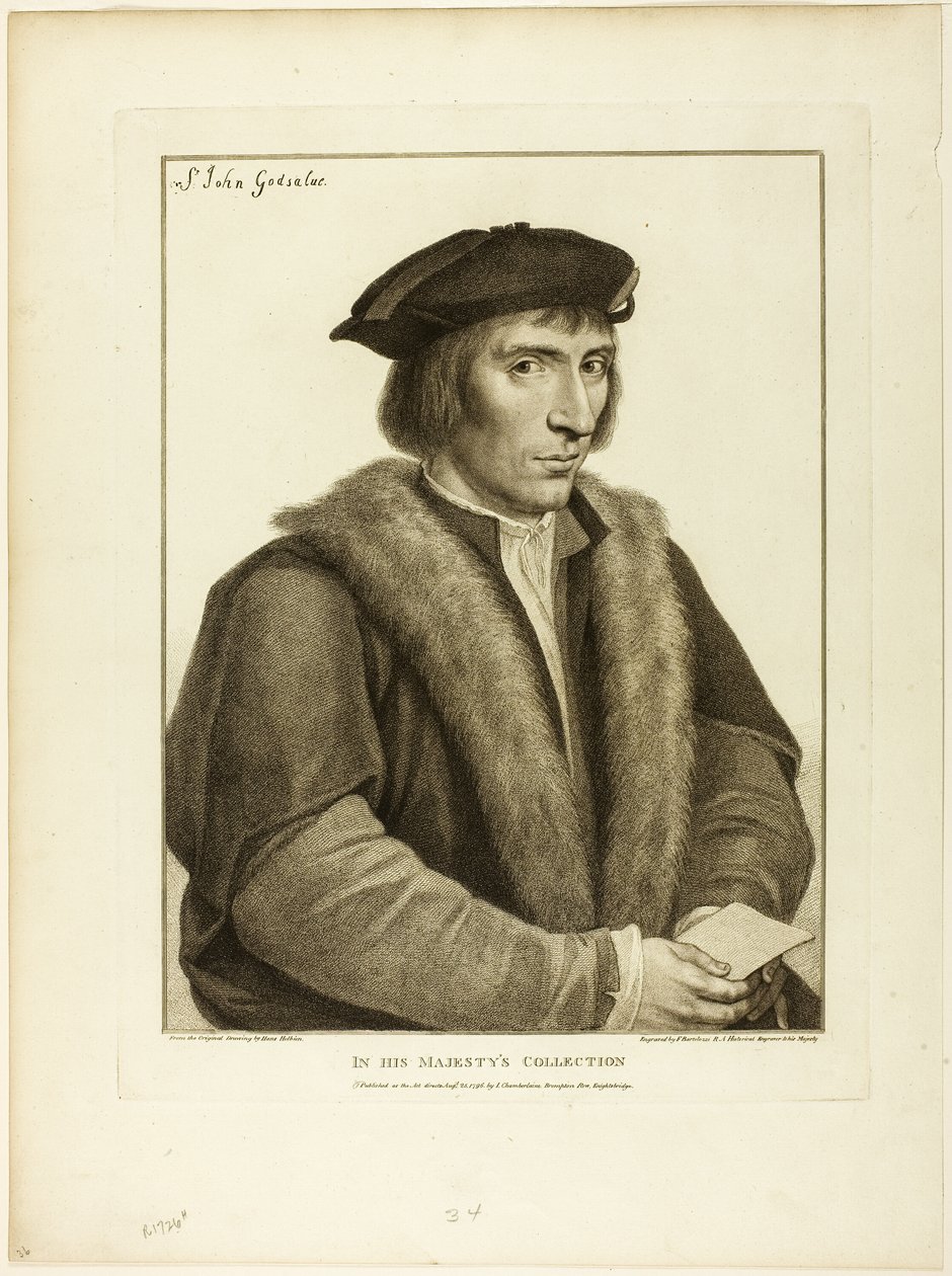 Sir John Godsalve von Francesco Bartolozzi