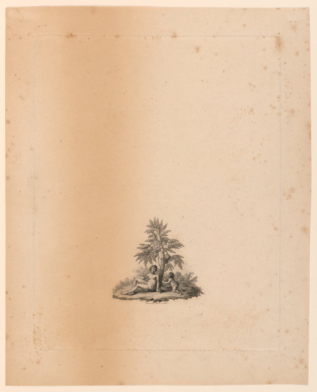 Vignette für "Die Gärten" des Abbé de Lille von Francesco Bartolozzi