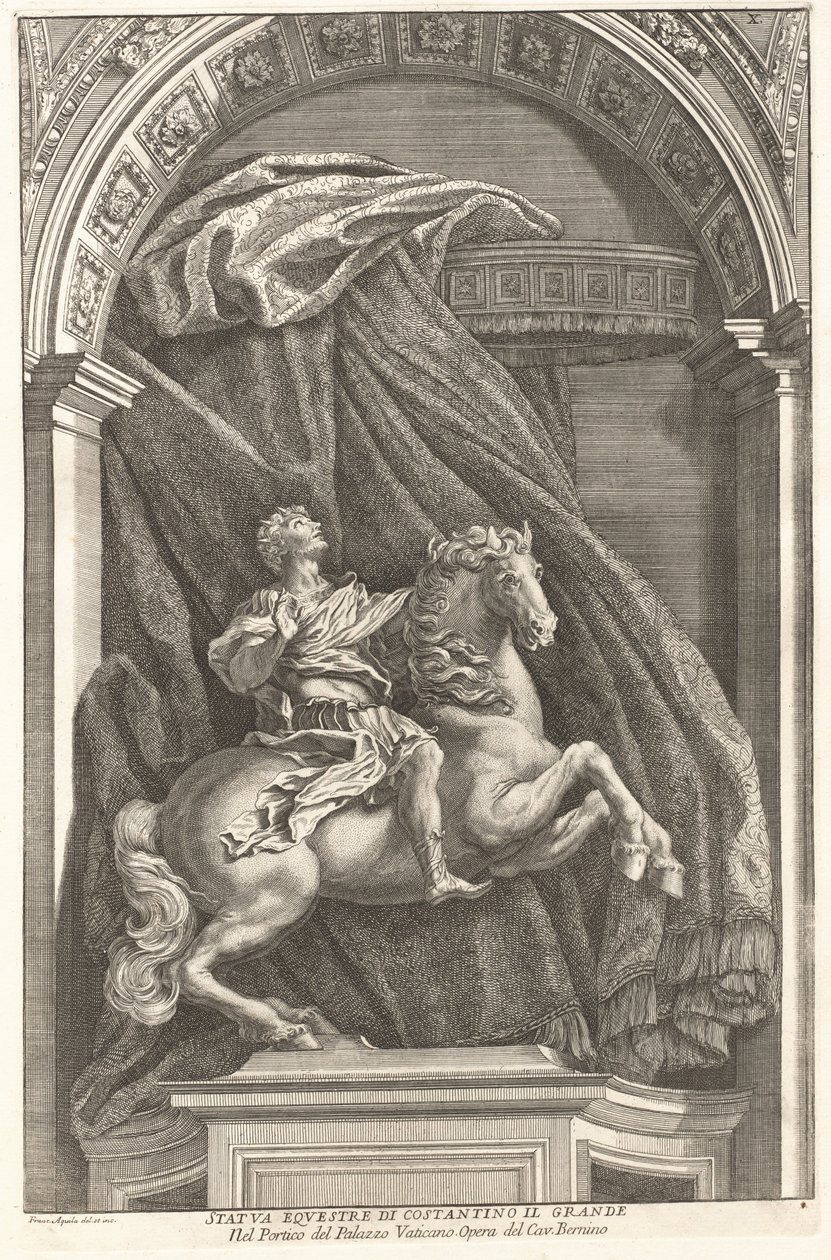 Statue von Konstantin von Francesco Faraone Aquila after Gian Lorenzo Bernini