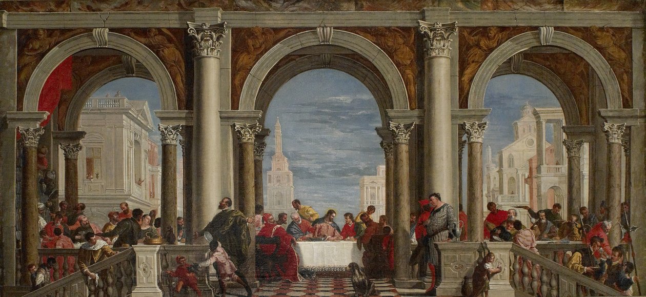 Das Fest im Haus des Levi von Francesco Fontebasso