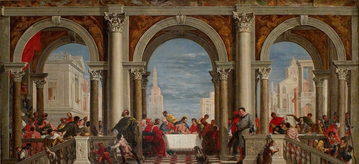 Das Fest im Haus des Levi, 1720-1769 von Francesco Fontebasso