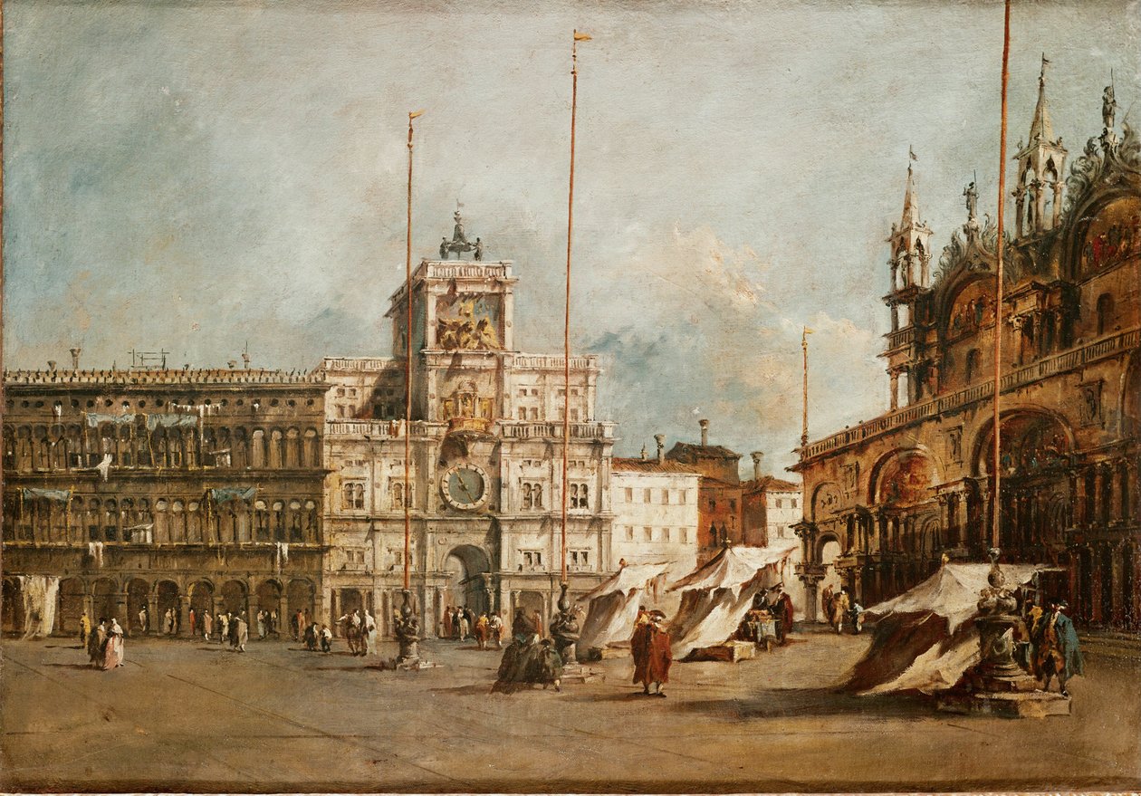 San Marco, Venedig, mit Uhrturm von Francesco Guardi