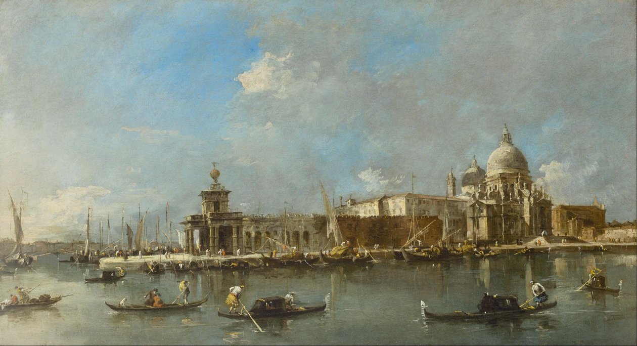 Santa Maria della Salute und die Dogana, Venedig von Francesco Guardi