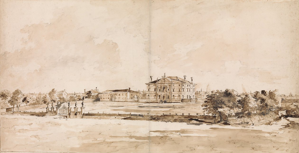 Die Villa Loredan, nahe Treviso, ca. 1778 von Francesco Guardi