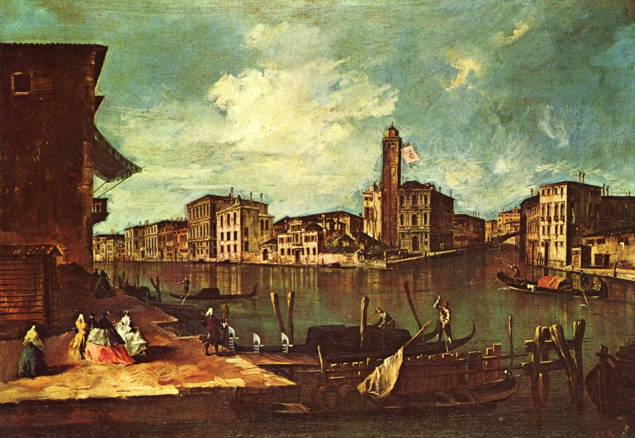 Venedig, Der Canal Grande mit San Geremia, Palazzo Labia und dem Eingang zum Cannaregio von Francesco Guardi