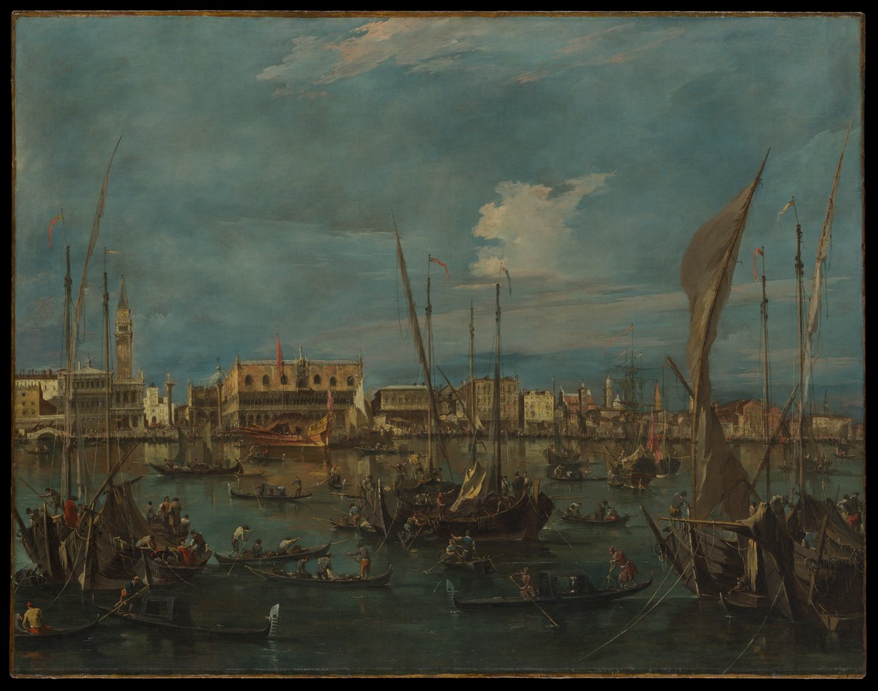 Venedig vom Bacino di San Marco von Francesco Guardi