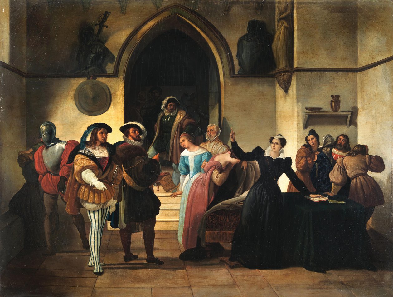 Stuart wird zum Tode verurteilt, um 1857 von Francesco Hayez
