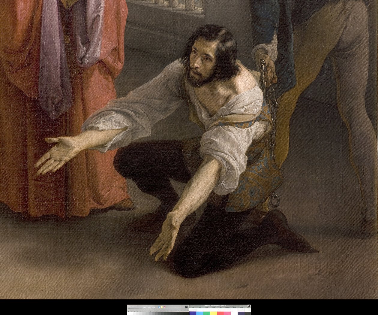 Das letzte Treffen zwischen Jacopo Foscari und seiner Familie vor dem Exil von Francesco Hayez