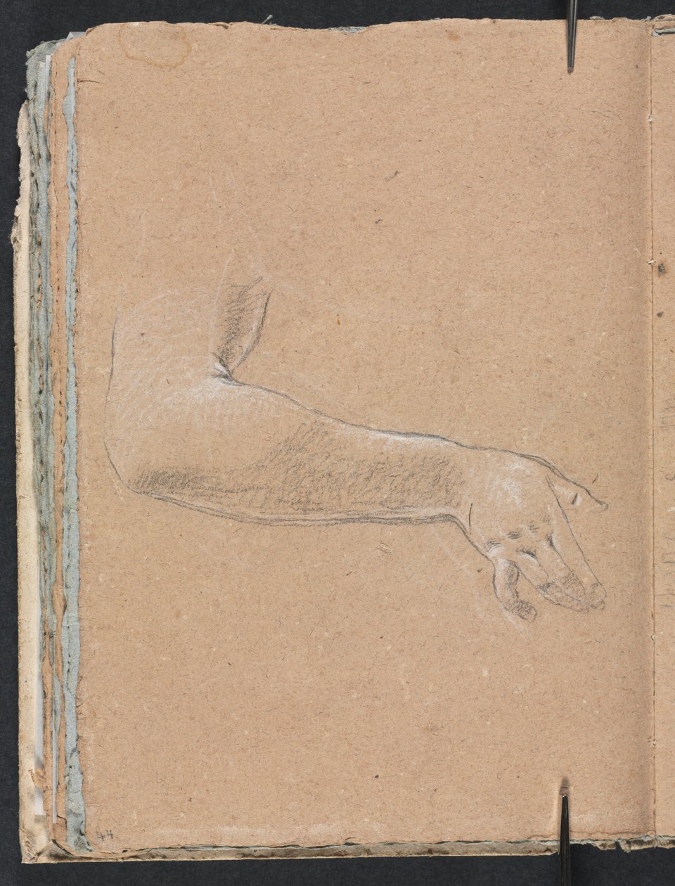 Verona Skizzenbuch: Weiblicher rechter Arm und Hand (Seite 44) von Francesco Lorenzi