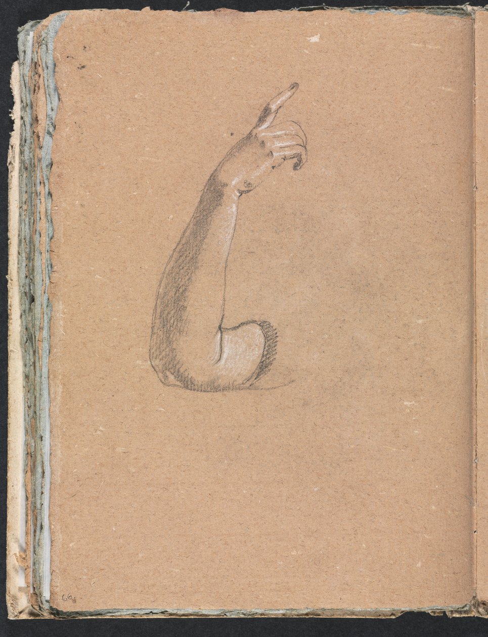 Verona Skizzenbuch: Rechter Arm und Hand (Seite 66) von Francesco Lorenzi
